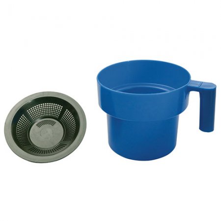 Bol de traite 1L PVC avec tamis - 2434/3 - Bol de traite 1L PVC avec tamis / Prix unitaire par 3 mini.