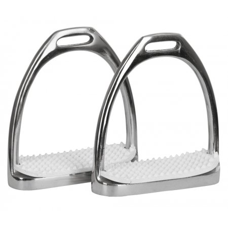 Étrier avec semelle caoutchouc - 8089 - Étrier avec semelle caoutchouc 12 cm la paire