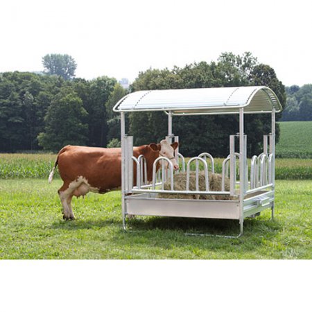 Grand ratelier pour bovins-chevaux