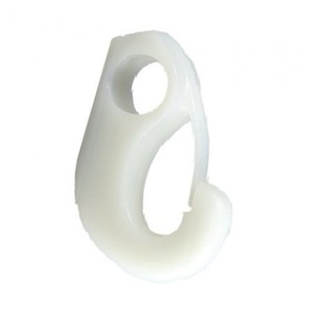 Crochet de décrochage en PVC blanc adaptable Delaval - 20172/10 - Crochet de décrochage en PVC blanc adaptable Delaval (Corr. 96664801) / prix unitaire par 10 mini.