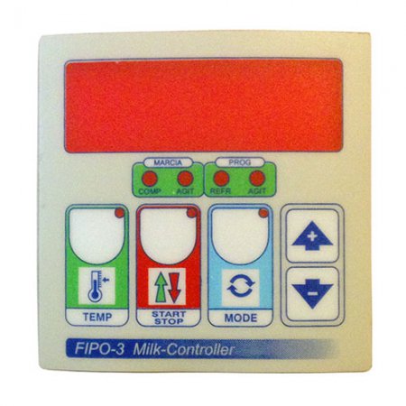 Autocollant Clavier (lexan) programmateur FIPO-3 pour tank à lait adaptable Frigomilk - B2069 - Autocollant Clavier (lexan) programmateur FIPO-3 pour tank à lait adaptable Frigomilk