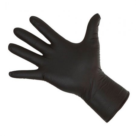 Gants noirs en nitrile