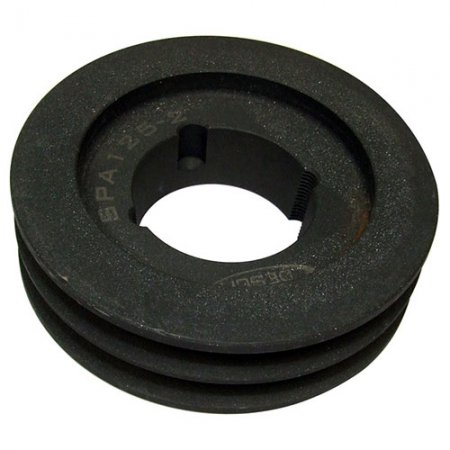 Poulies pour pompes à vide adaptable Gascoigne Melotte - 220506 - Poulie 2 gorges 125 x alésage 28 adaptable GM (Corr. D222748)