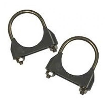 Collier Bosal gris (x2) 40mm adaptable Gascoigne Melotte (Corr. D255663) - 220980 - Collier Bosal gris (x2) 40mm étrier/bride plastique adaptable GM (Corr. D255663)