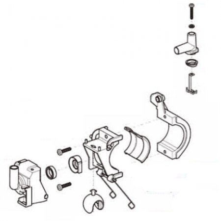 Robinet Combi complet adaptable Delaval - 221228 - Robinet Combi complet d.40mm adaptable Delaval