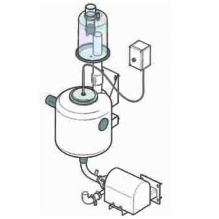 Unité de réception complète inox 50L - 221370 - Unité de réception complète inox 50L avec pompe à lait triphasée