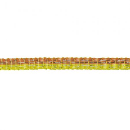 Ruban nylon jaune/orange 10mm avec 4 fils conducteurs inox d.0,20mm - 11571 - Ruban nylon jaune/orange 10mm avec 4 fils conducteurs inox d.0,20mm rouleau 200m