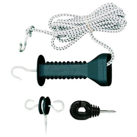 Kit poignée + élastique 5m + 2 isolateurs WZ 6028 - 11685 - Kit poignée + élastique 5m + 2 isolateurs WZ 6028