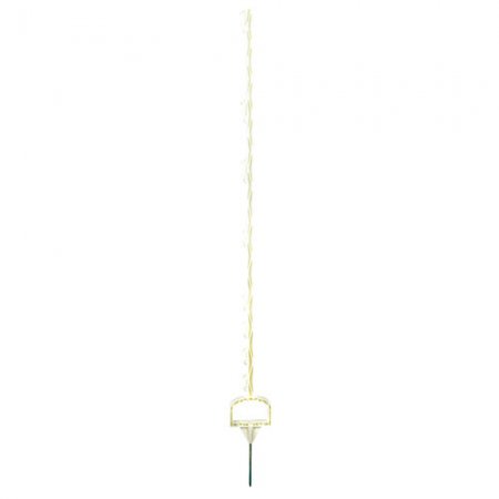 Piquet en PVC blanc renforcé fibre de verre WZ 3000 - 11753 - Piquet en PVC blanc renforcé fibre de verre L.135cm avec 7 isolateurs WZ 3000/110 / prix unitaire, vendu par 20