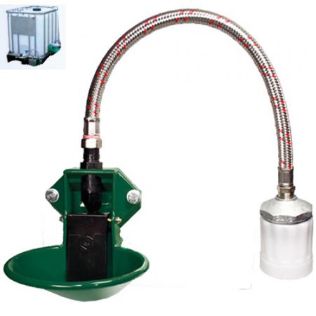 Abreuvoir PVC à palette pour tonneau IBC Lister SB 12 KU WN - 11773 - Abreuvoir PVC à palette pour tonneau IBC Lister SB 12 KU WN