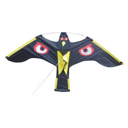 Cerf-volant noir motif œil - 12121 - Cerf-volant noir motif œil