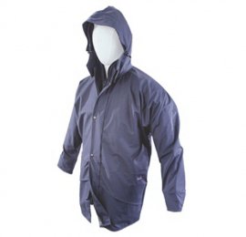 Parka de pluie bleu