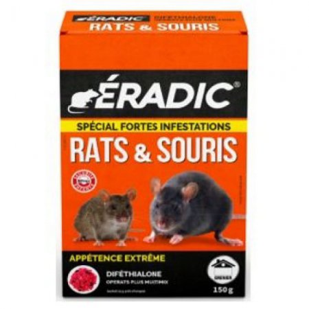 Operats Plus Grain'Tech RS 150g - GP - Diféthialone 25ppm - 12276 - Operats Plus Grain'Tech RS 150g - GP - Diféthialone 25ppm