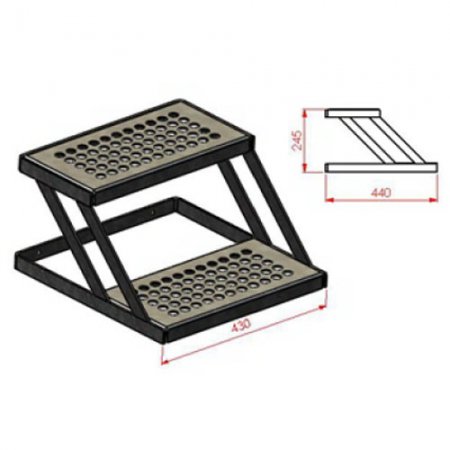 Escalier suspendu 2 marches - 221420 - Escalier suspendu 2 marches