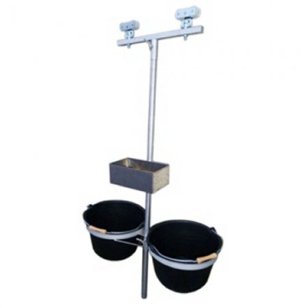 Servante inox suspendue 2 seaux - 221487 - Servante inox suspendue 2 seaux