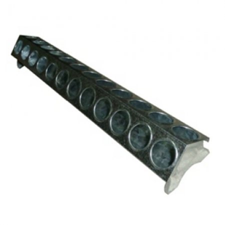 Mangeoire pour poussins galva à trous - 12344 - Mangeoire pour poussins galva à trous 30cm