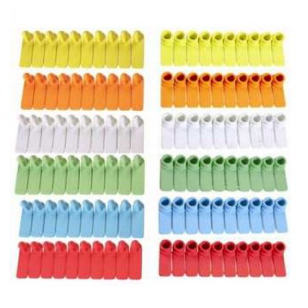 Boucles Tip Top pour ovins et caprins non numérotées - 12366 - Lot de 50 boucles Tip Top pour ovins et caprins non numérotées - jaune