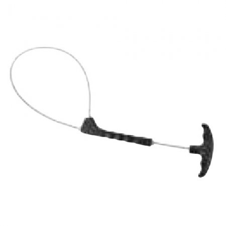 Lasso pour porcs court avec poignée plastique noir - 12519 - Lasso pour porcs court avec poignée plastique noir