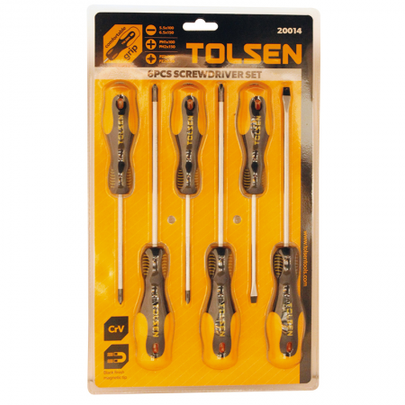 Kit 6 tournevis Tolsen - 13273 - Kit 6 tournevis Tolsen