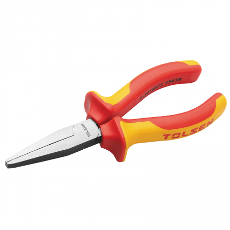 Pince bec long-F isolée 160mm Tolsen - 13409 - Pince bec long-F isolée 160mm Tolsen