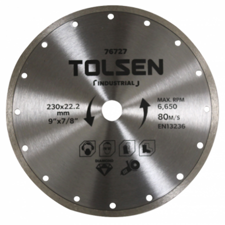 disque diamant 6mm 230X2X22mm Tolsen - 13470 - disque diamant 6mm 230X2X22mm