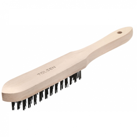 brosse métallique manche en bois Tolsen - 13471 - brosse métallique manche en bois