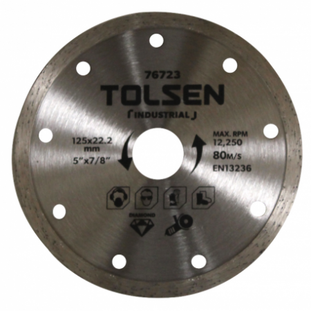 disque diamant 6mm 125X2X22mm Tolsen - 13475 - disque diamant 6mm 125X2X22mm