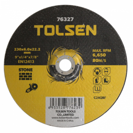 Disque pierre DEP.230X6X22mm Tolsen - 13492 - Disque pierre DEP.230X6X22mm