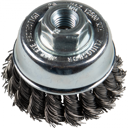 Brosse à boisseau fil torsadé d.65mm Klingspor - 13555 - Brosse à boisseau fil torsadé d.65mm Klingspor