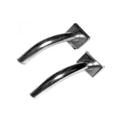 Prise à lait inox coudée 90° sur glissière 37mm - 221584 - Prise à lait inox coudée 90° sur glissière 37mm - d.int.14mm