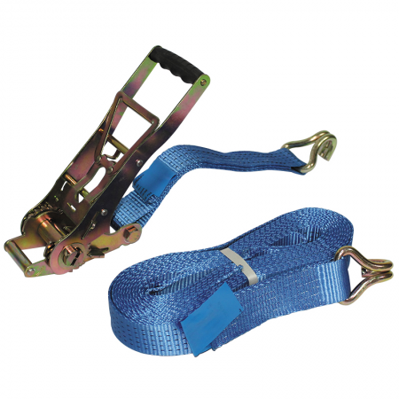 Sangle d'arrimage bleue - Longueur 9m - à tendeur inversé - 14077 - Sangle d'arrimage bleue - Longueur 9m - à tendeur inversé