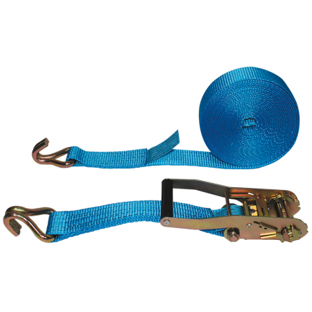 Sangle d'arrimage bleue - Longueur 12m - doigts rapprochés - 14087 - Sangle d'arrimage bleue - Longueur 12m - doigts rapprochés