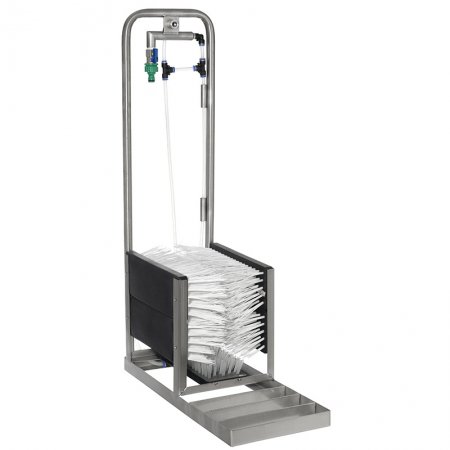 Lave botte inox 5 brosses 3 jets - 14226 - Lave botte inox 5 brosses 3 jets