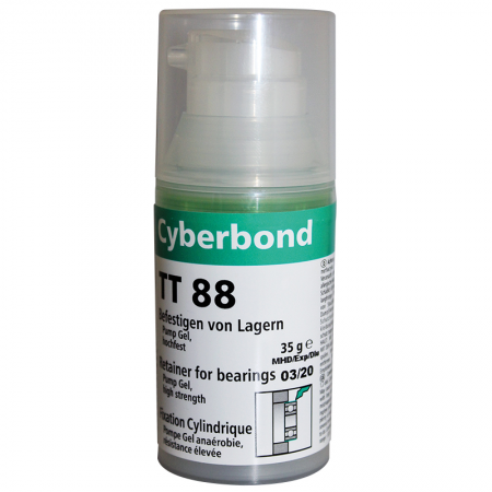 Fixation cylindrique forte verte - Pompe gel 35g Cyberbond TT 88 - 14240/3 - Fixation cylindrique forte verte - Pompe gel 35g Cyberbond TT 88  prix pièce/ Par 3 mini