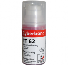 Gel freinage filetage fort rouge 35g Cyberbond TT 62