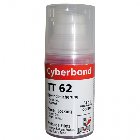 Gel freinage filetage fort rouge 35g Cyberbond TT 62 - 14241/3 - Gel freinage filetage fort rouge 35g Cyberbond TT 62 prix pièce/ Par 3 mini