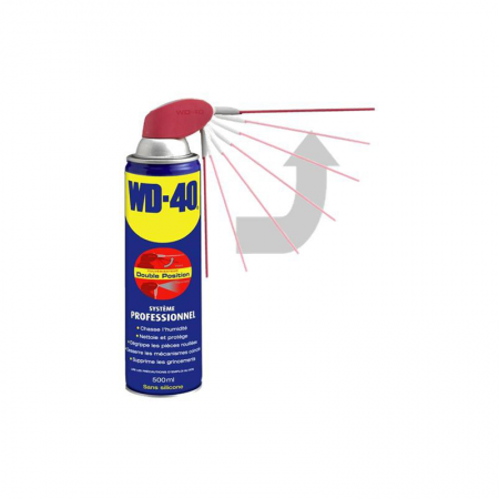 Aérosol WD40 multifonctions système professionnel 500ml - 14450/3 - Aérosol WD40 multifonctions système professionnel 500ml prix pièce/ Par 3 mini