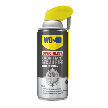 Aérosol WD40 lubrifiant sec au PTFE système professionnel 400ml - 14459/3 - Aérosol WD40 lubrifiant sec au PTFE système professionnel 400ml prix pièce/ Par 3 mini