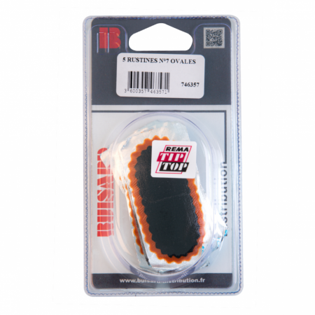 5 rustines n°7 ovales - 14537 - 5 rustines n°7 ovales