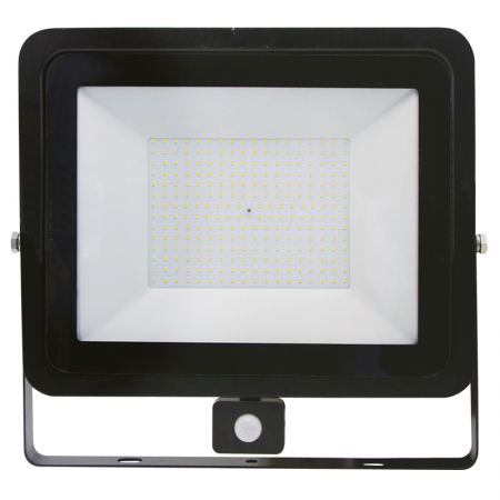 Projecteur Led extra plat noir avec détecteur 200W 16000LM - 14635 - Projecteur Led extra plat noir avec détecteur 200W 16000LM