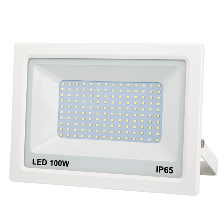 Projecteur Led plat blanc 100W 8000LM - 14641/2 - Projecteur Led plat blanc 100W 8000LM prix pièce/par 2 mini