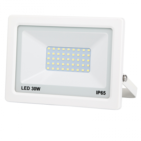 Projecteur Led extra plat blanc 30W 2400LM - 14644/3 - Projecteur Led extra plat blanc 30W 2400LM prix pièce/par 3 mini