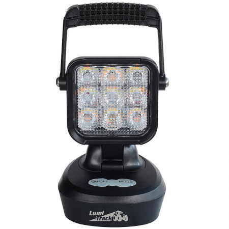 Phare de travail/avertisseur 9 Led rechargeable orange/blanc 945LM - 14756/2 - Phare de travail/avertisseur 9 Led rechargeable orange/blanc 945LM prix pièce/par 2 mini