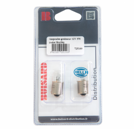 Ampoule graisseur 12V 5W Hella sous blister / lot de 2