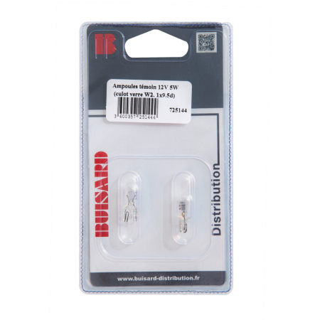 Ampoule témoin 5W Lumitrack sous blister / lot de 2 - 14922 - Ampoule témoin 5W Lumitrack sous blister / lot de 2