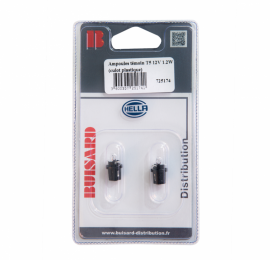 Ampoule témoin culot plastique W2X4.6D Hella sous blister / lot de 2