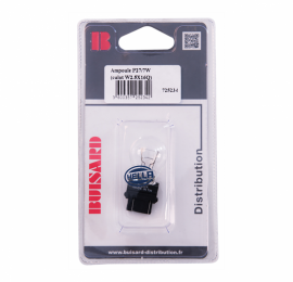 Ampoule 12V 27/7W culot W2.5X16Q Hella sous blister / à l'unité