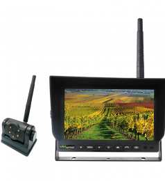 Kit rétrovision Visiotrack sans fil caméra batterie HD 140° écran 7"