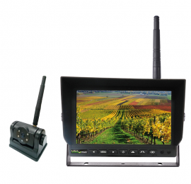 Kit rétrovision Visiotrack sans fil caméra batterie HD 140° écran 7"