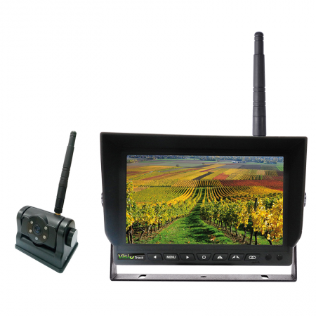 Kit rétrovision Visiotrack sans fil caméra batterie HD 140° écran 7" - 14952 - Kit rétrovision Visiotrack sans fil caméra batterie HD 140° écran 7"